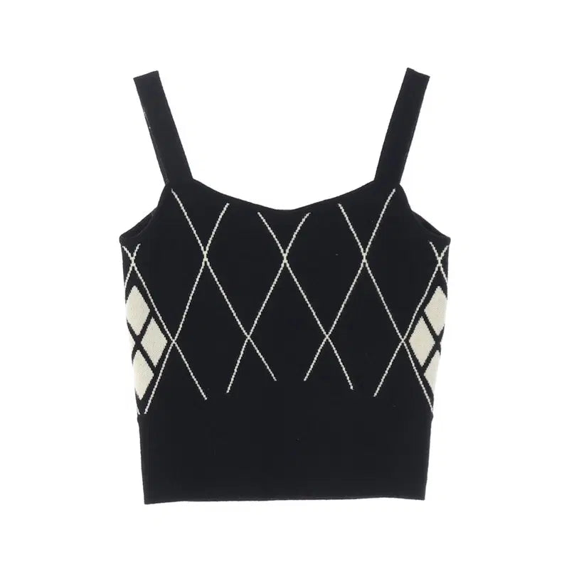 [BUNJANG] System Check Bustier Set / SET 한섬 시스템 체크 뷔스티에 F