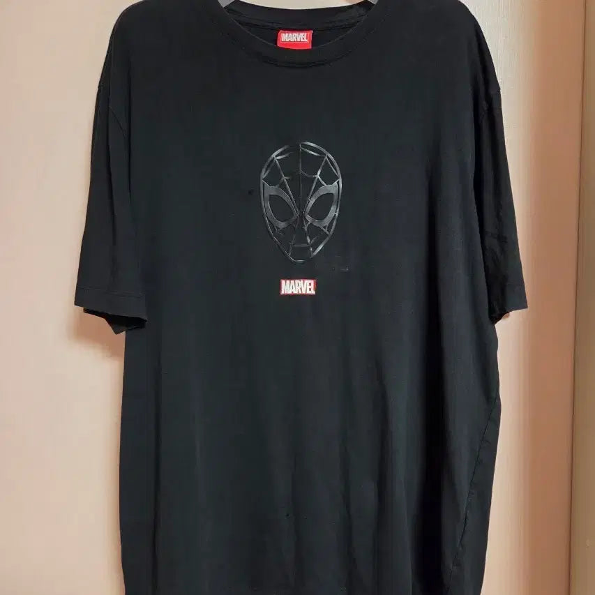 [BUNJANG] Marvel Spider-Man Short Sleeve T-Shirt Black / 마블 스파이더맨 반팔 티셔츠 블랙