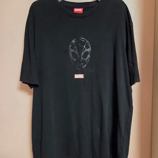 [BUNJANG] Marvel Spider-Man Short Sleeve T-Shirt Black / 마블 스파이더맨 반팔 티셔츠 블랙