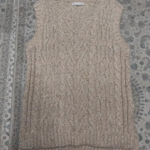 [BUNJANG] Leshop Cable Knit Vest / Leshop 르샵 케이블 니트 베스트 F (55까지)