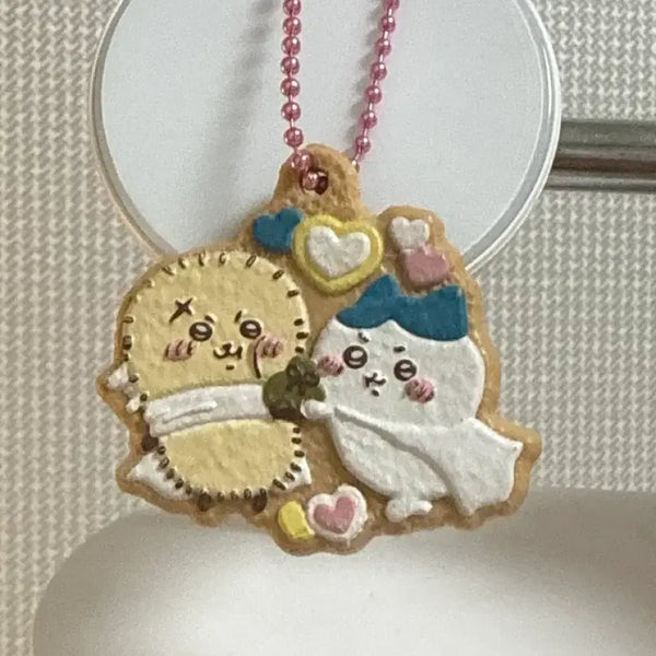 [BUNJANG] Racco Hachiware Beaded Keychain / 랏코 하치와레 키링