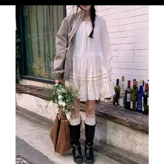 [BUNJANG] Roverble Athenee Midi Long Dress / 로버블 아테네 미디 롱원피스