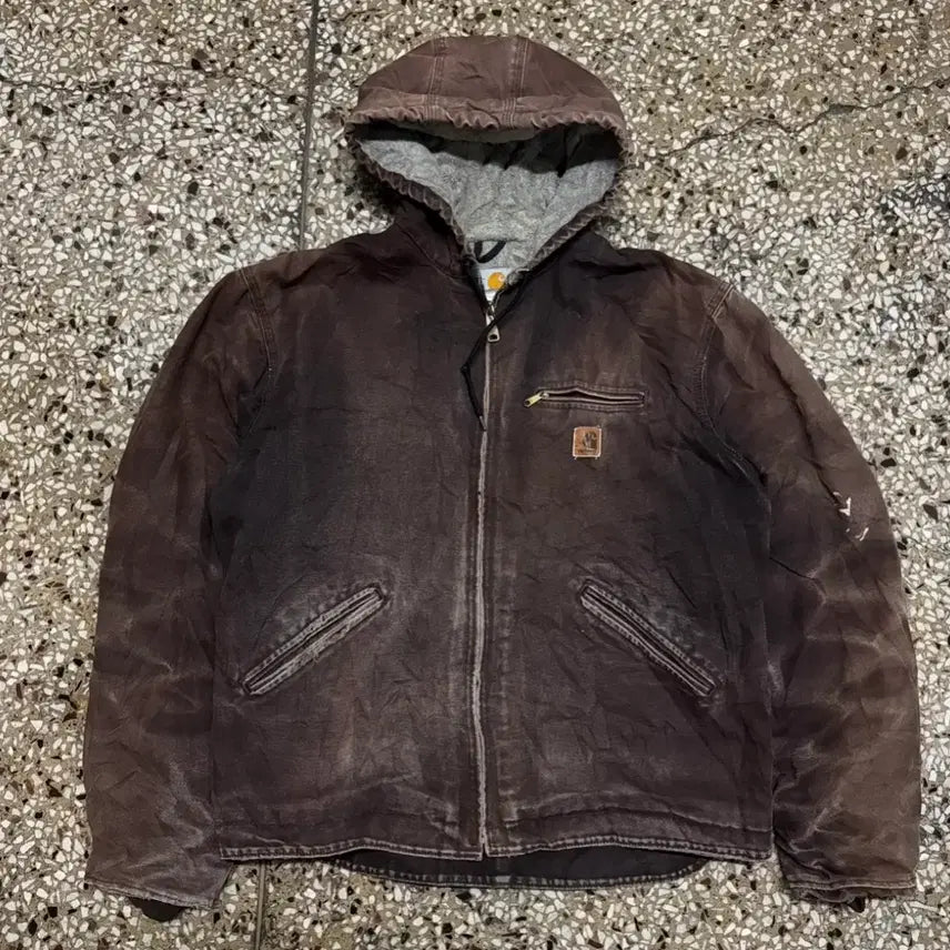 [BUNJANG] Carhartt J141 Sherpa Lined Hooded Jacket / [L-XL] 00s Carhartt J141 쉐르파 후드 자켓