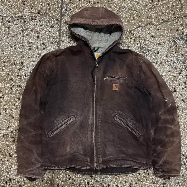 [BUNJANG] Carhartt J141 Sherpa Lined Hooded Jacket / [L-XL] 00s Carhartt J141 쉐르파 후드 자켓