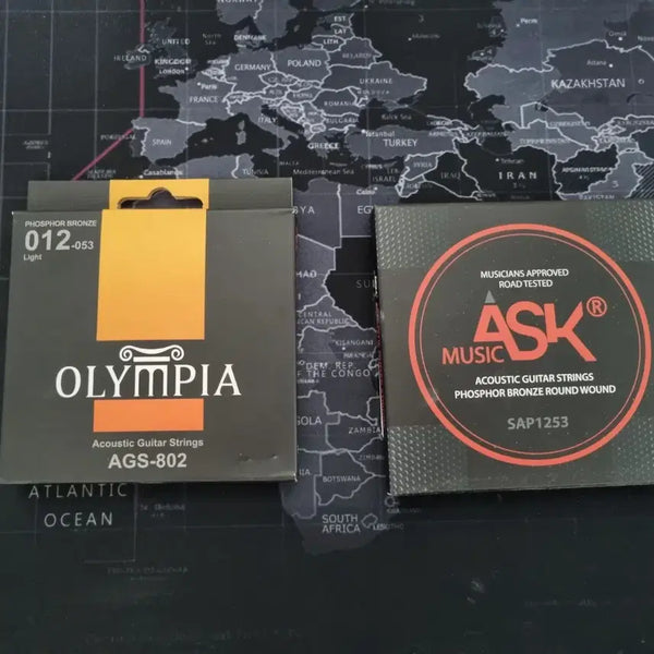 [BUNJANG] Olympia Phosphor Bronze Acoustic Guitar Strings Set (2 Sets) / 미개봉 신품 통기타줄 2세트 포스포브론즈 스트링 일괄 판매