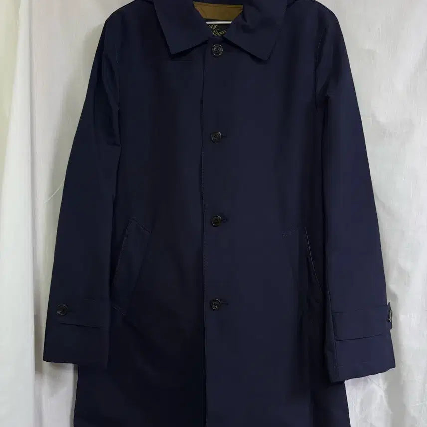 [BUNJANG] Customellow Navy Mac Coat / 커스텀멜로우 코트 네이비 (customellow)