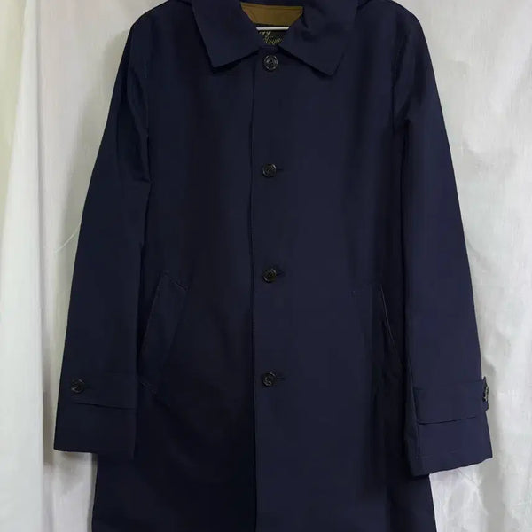[BUNJANG] Customellow Navy Mac Coat / 커스텀멜로우 코트 네이비 (customellow)