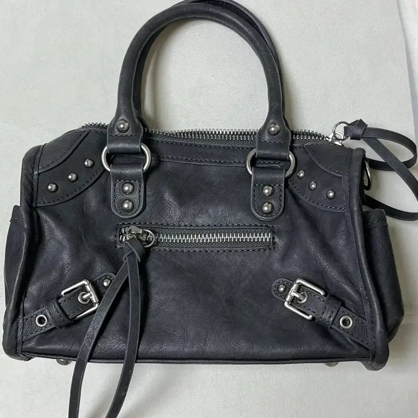 [BUNJANG] MISO Stud Mini Bag Charcoal / 미쏘 스터드 미니백 차콜