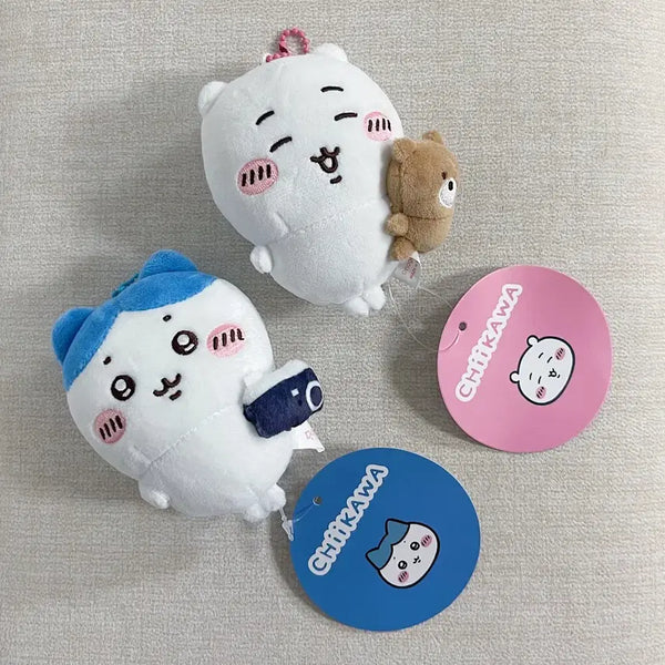 [BUNJANG] Chiikawa Hachiware Stress Ball Plush Keychain Bundle Set / 먼작귀 치이카와 하치와레 스트레스볼 인형 키링 2개 일괄