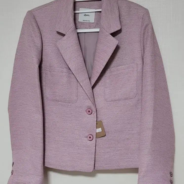 [BUNJANG] Roem Pink Tweed Jacket Size 95 / 로엠 핑크 트위드 자켓  95 사이즈