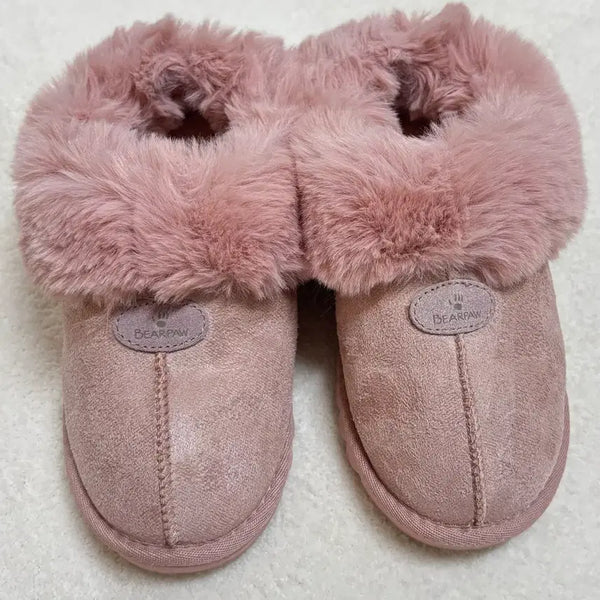 [BUNJANG] Bearpaw Women's Fur Slippers Pink 210 / 베어파우 여성 털 실내화 핑크 210