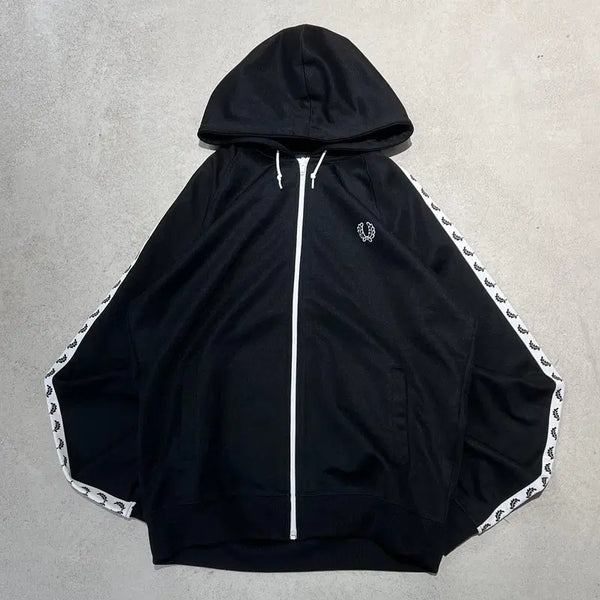 [BUNJANG] Fred Perry Multi-Logo Hooded Zip-Up / 프레디페리 멀티로고 후드집업 s12391