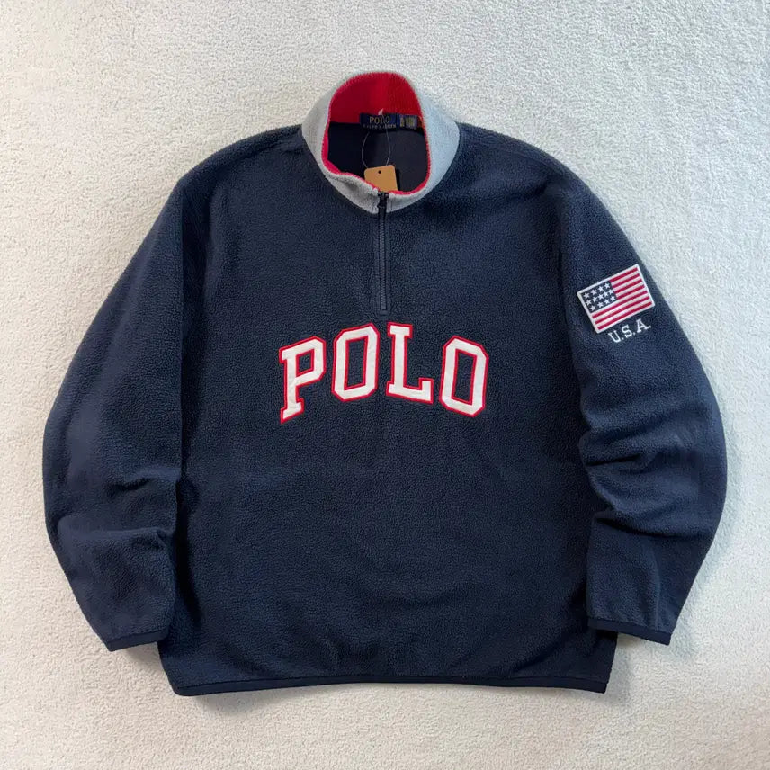 [BUNJANG] Polo Ralph Lauren USA Fleece Pullover XL / 폴로랄프로렌 USA 플리스 풀오버