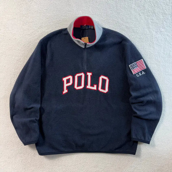 [BUNJANG] Polo Ralph Lauren USA Fleece Pullover XL / 폴로랄프로렌 USA 플리스 풀오버