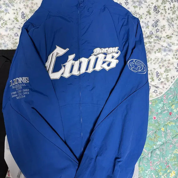 [BUNJANG] Sansan Gear x Samsung Lions Jacket Blue / 산산기어 x 삼성 라이온즈 자켓 블루
