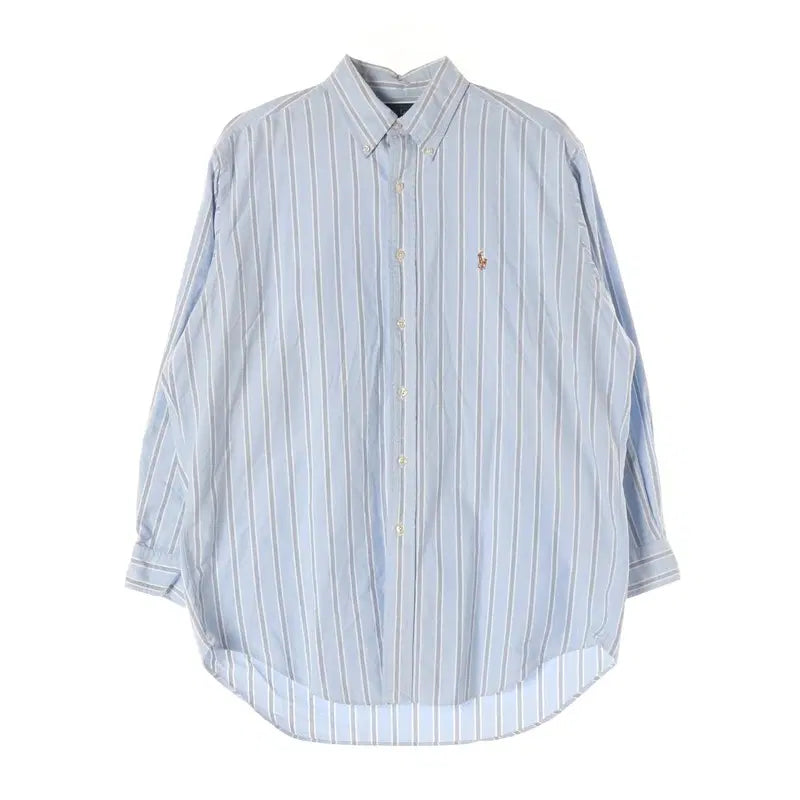 [BUNJANG] Polo Cotton Stripe Shirt / 폴로 코튼 스트라이프 셔츠