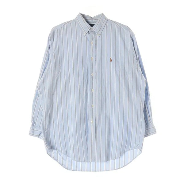 [BUNJANG] Polo Cotton Stripe Shirt / 폴로 코튼 스트라이프 셔츠