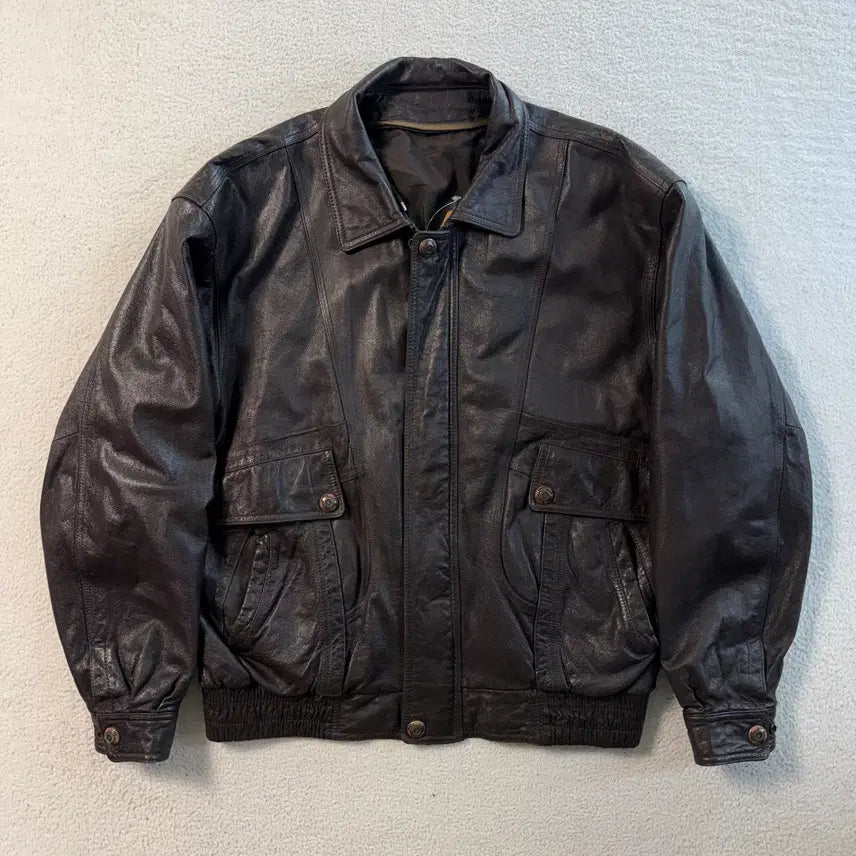 [BUNJANG] A2 Cowhide Leather Jacket / A2 카우하이드 레더자켓