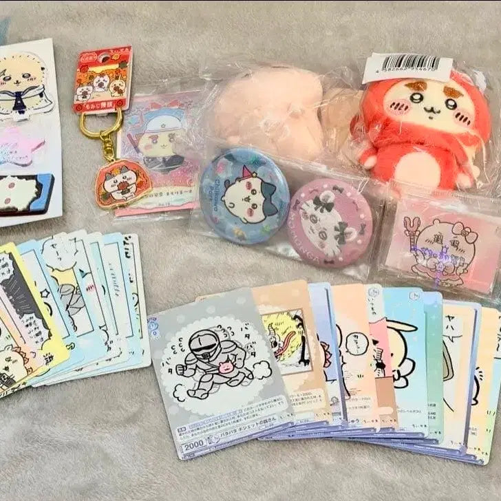 [BUNJANG] Chiikawa Character Doll, Keychain, Gacha, Card Bundle Set / 2주 내 출고) 치이카와 캐릭터 인형,키링,가챠,카드 등 일괄세트