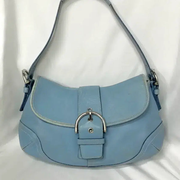 [BUNJANG] Coach Soho Buckle Shoulder Bag Sky Blue / 희귀)) 코치 스카이블루 소호백