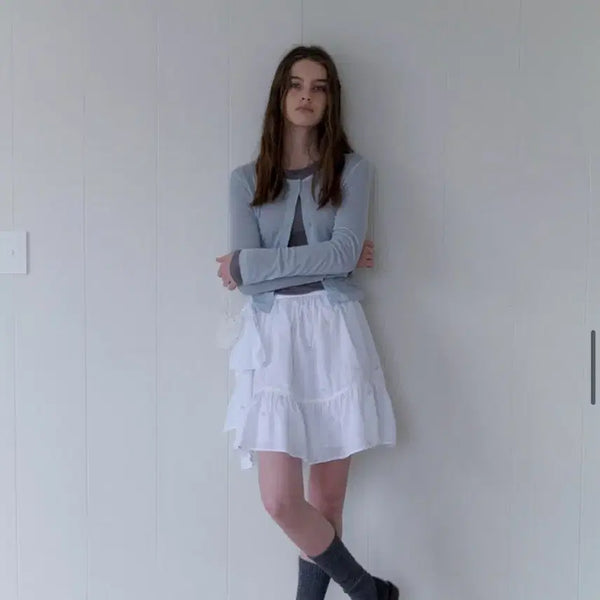 [BUNJANG] Soonsu Blend Cardigan Set Sky Blue / 택o 새상품) 순수 soonsu 블렌드 가디건 세트 스카이블루