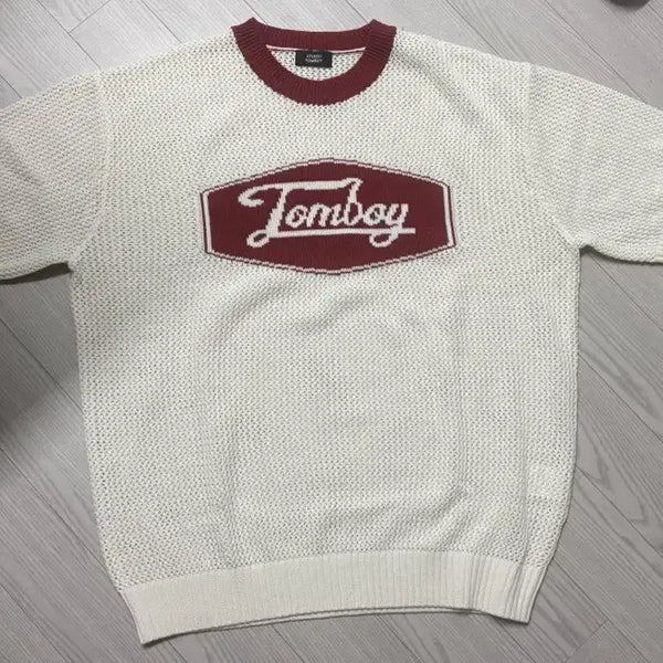 [BUNJANG] Studio Tomboy Waffle Knit Short Sleeve Top - L / 스튜디오톰보이 반팔 와플 니트 L사이즈