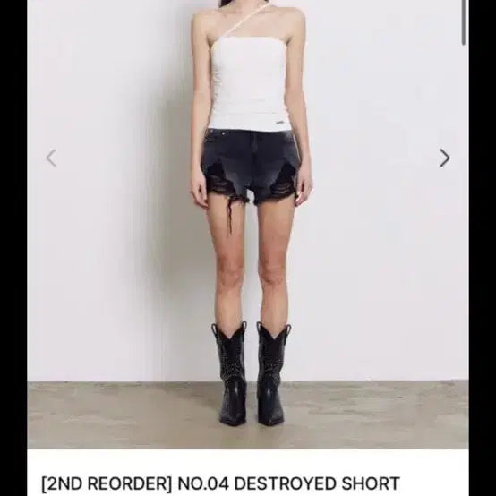 [BUNJANG] L'EGARNET Denim Shorts Black / L'EGARNET 데님 숏 팬츠 블랙