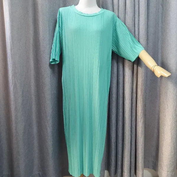 [BUNJANG] Pleated Maxi Dress / 플리츠 오버 맥시 원피스