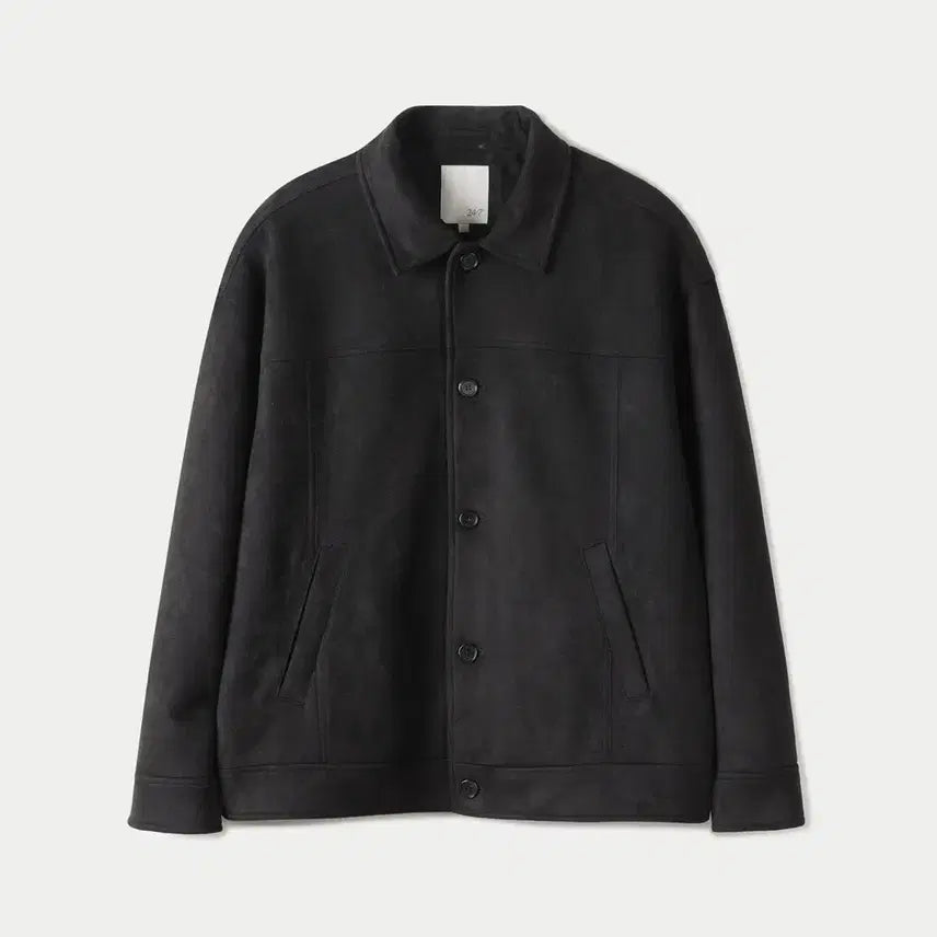 [BUNJANG] 247 Series Suede Crop Trucker Jacket Black / (M) 247시리즈 스웨이드 크롭 트러커 자켓 BLACK