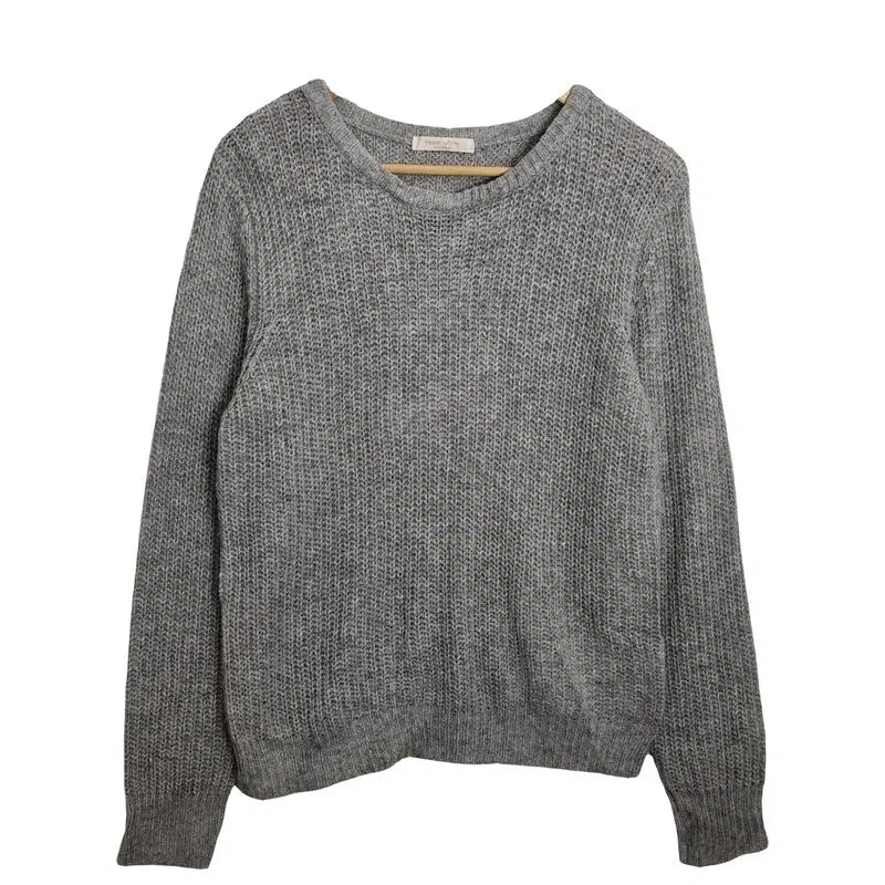 [BUNJANG] CHOCOL RAFFINE Grey Wool Knit Sweater / CHOCOL RAFFINE 그레이 울니트 [F] 빈티지 스웨터