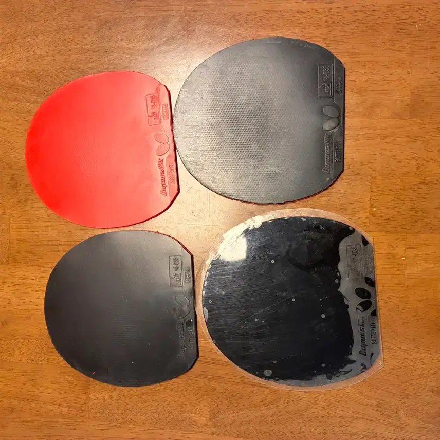 [BUNJANG] Dignics 09c Table Tennis Rubber / 디그닉스09c 흑색3장 적색1장 팝니다