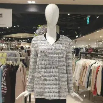 [BUNJANG] Dewl Double-Breasted Tweed Jacket Size 55 / 듀엘 dewl 더블브레스트 트위드 자켓 55 사이즈 정품