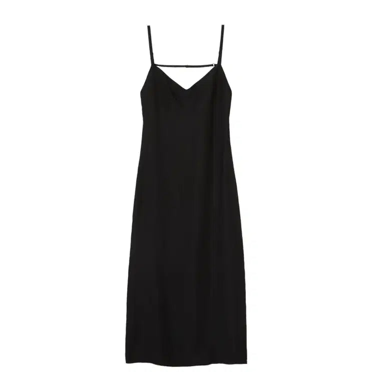[BUNJANG] PVCS Black Point Sleeveless Dress / PVCS 백 포인트 슬리브리스 원피스 프븕스