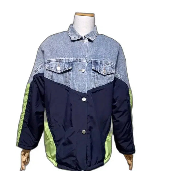 [BUNJANG] Men's Old School Sherpa Lined Winter Denim Jumper Oversized Fit / 남성 올드스쿨 쉐르파 남자 안감 통뽀글이 겨울 데님점퍼청자켓 오버핏95