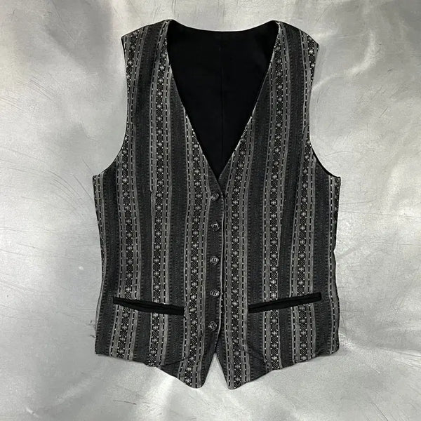 [BUNJANG] Shellac Reversible Pattern Vest / 쉘락 리버시블 패턴 베스트 y18968