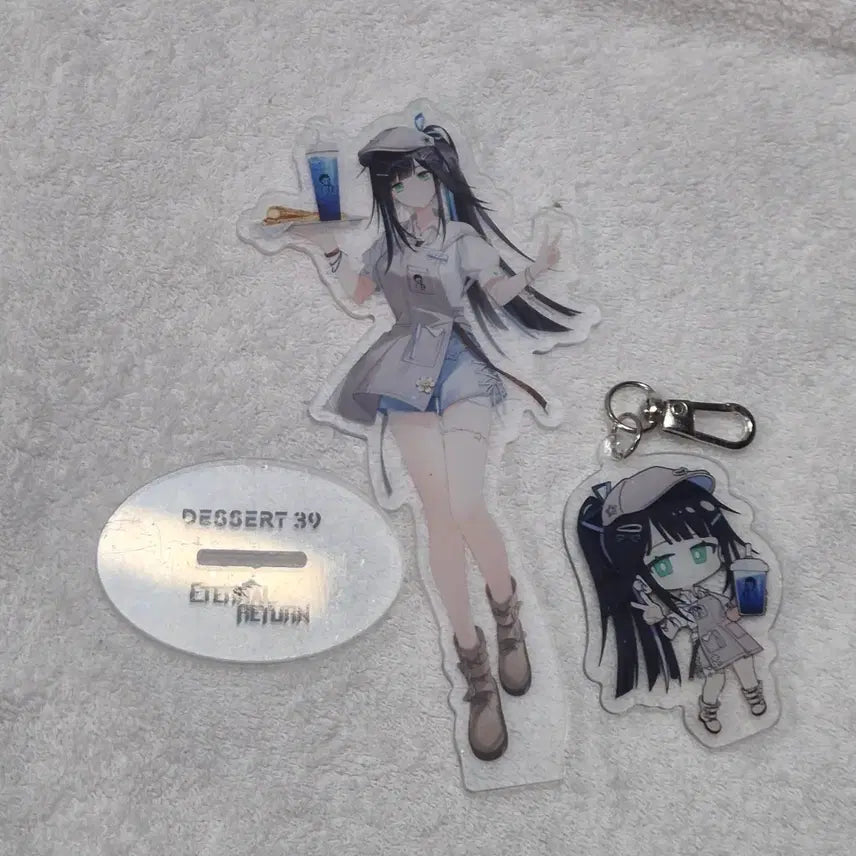 [BUNJANG] Eternal Return Dessert 39 Abigail Acrylic Stand & Keyring Set / 이터널 리턴 디저트39아비게일 세트