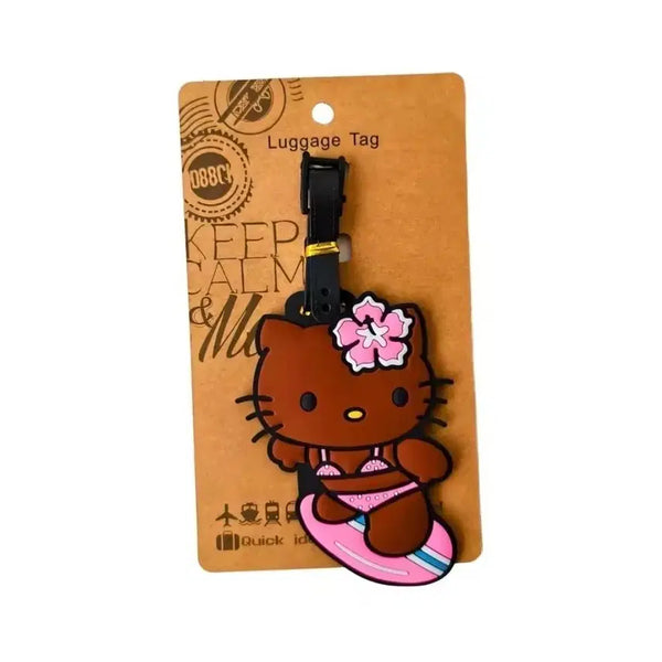 [BUNJANG] Tanning Hello Kitty Surfing Luggage Tag / 태닝 헬로키티 서핑 수하물 태그 새제품