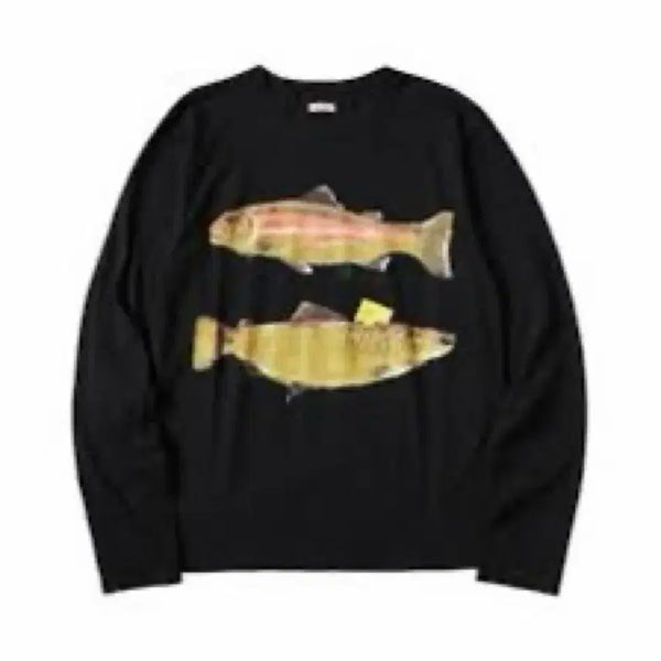 [BUNJANG] Kapital Trout Long Sleeve Black / [3] 캐피탈 트라우트 롱슬리브 블랙