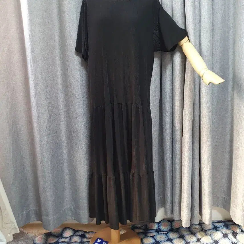[BUNJANG] Black Maxi Dress / 차르르 블랙 맥시원피스