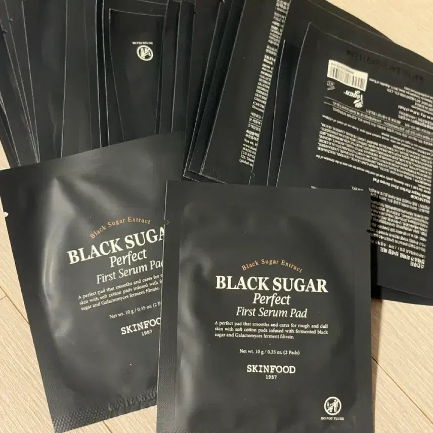 [BUNJANG] Skinfood Black Sugar First Serum Pad (60 Pads) Bundle Set / 스킨푸드 블랙슈가 퍼스트 세럼 패드 총 60매 일괄