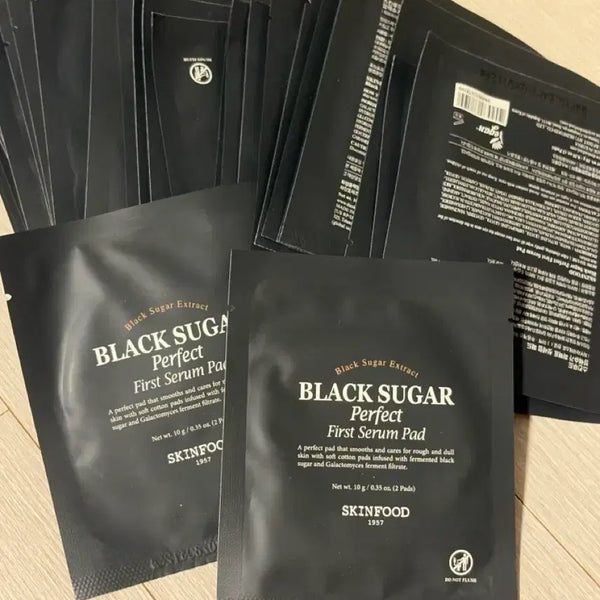 [BUNJANG] Skinfood Black Sugar First Serum Pad (60 Pads) Bundle Set / 스킨푸드 블랙슈가 퍼스트 세럼 패드 총 60매 일괄