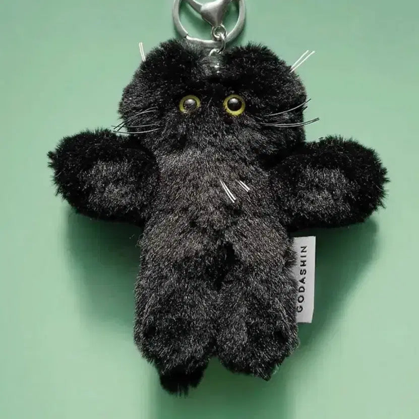 [BUNJANG] Godashin Cat Plush Keychain Black / [새상품] 고다신 고양이 인형 키링 블랙