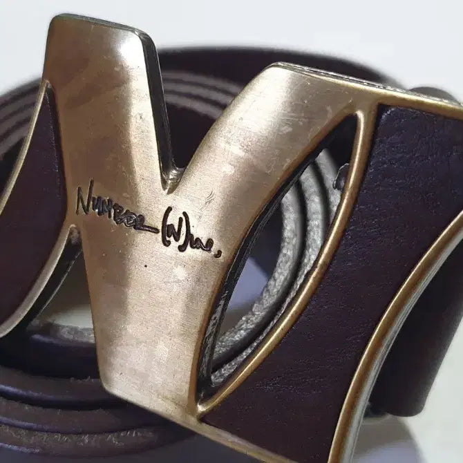 [BUNJANG] Number Nine Genuine Leather Vintage Belt / 넘버나인 정품 남성용 통가죽 빈티지 벨트 허리띠 칭찬은고래도춤추게