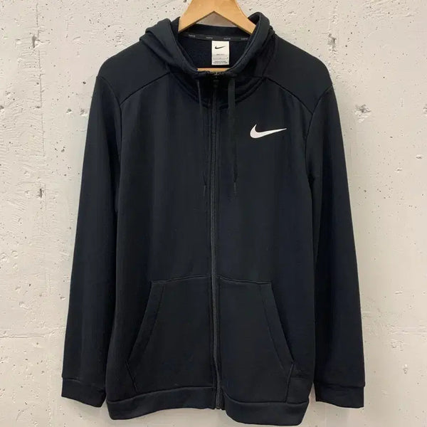 [BUNJANG] Nike Black Hooded Zip-Up Jacket / 나이키 후드집업 검정