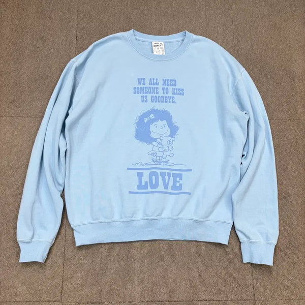 [BUNJANG] Wild Donkey Snoopy Sweatshirt (Blue, M) / Wild Donkey 와일드동키 스누피 맨투맨 공용 m