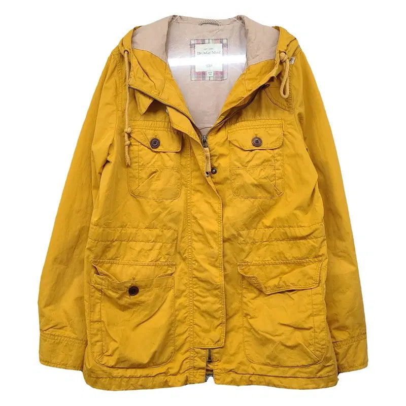 [BUNJANG] Thursday Island Yellow Windbreaker Jacket M (90) / 써스데이아일랜드 여성 옐로우 바람막이 자켓 M (90)