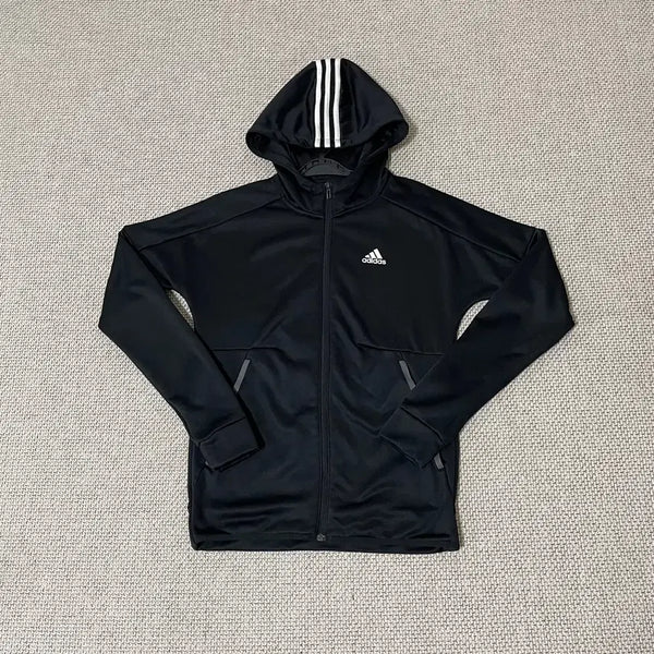 [BUNJANG] Adidas Functional Fleece Hooded Zip-Up Jacket (Size S) / S 아디다스 기능성 기모 후드집업 자켓 N.6688
