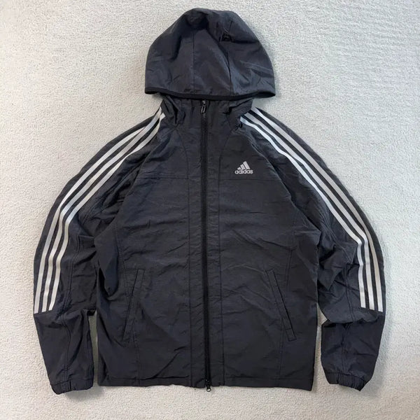 [BUNJANG] Adidas Two-Way Zipper Windbreaker Jacket / 아디다스 투웨이지퍼 바람막이