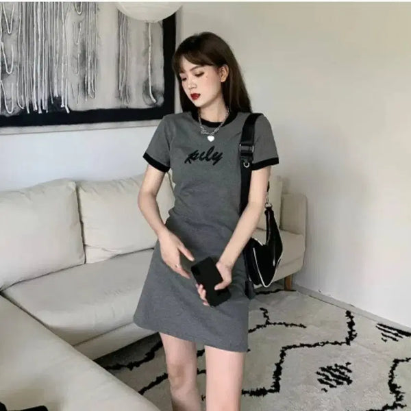 [BUNJANG] Short Sleeve Long Dress / 반팔 원피스