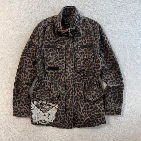 [BUNJANG] Egoist Leopard Parka / 에고이스트 레오파드 파카